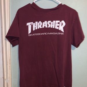 🦋 BURGUNDY THRASHER SHIRT 🦋